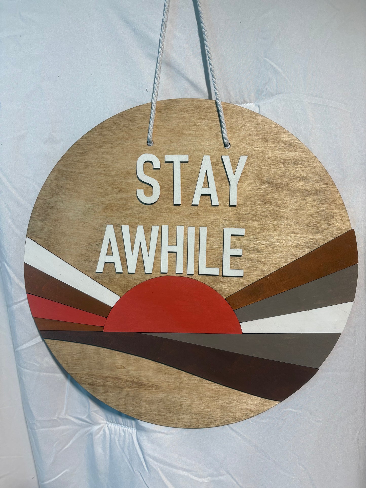 Sunburst Wooden Door Sign | Choose Your Words