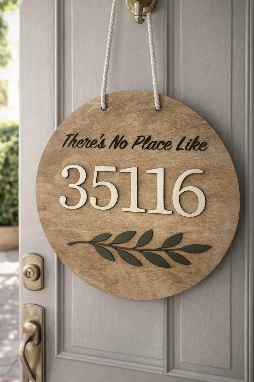 There’s No Place Like Home Sign | Personalized ZIP Code Sign