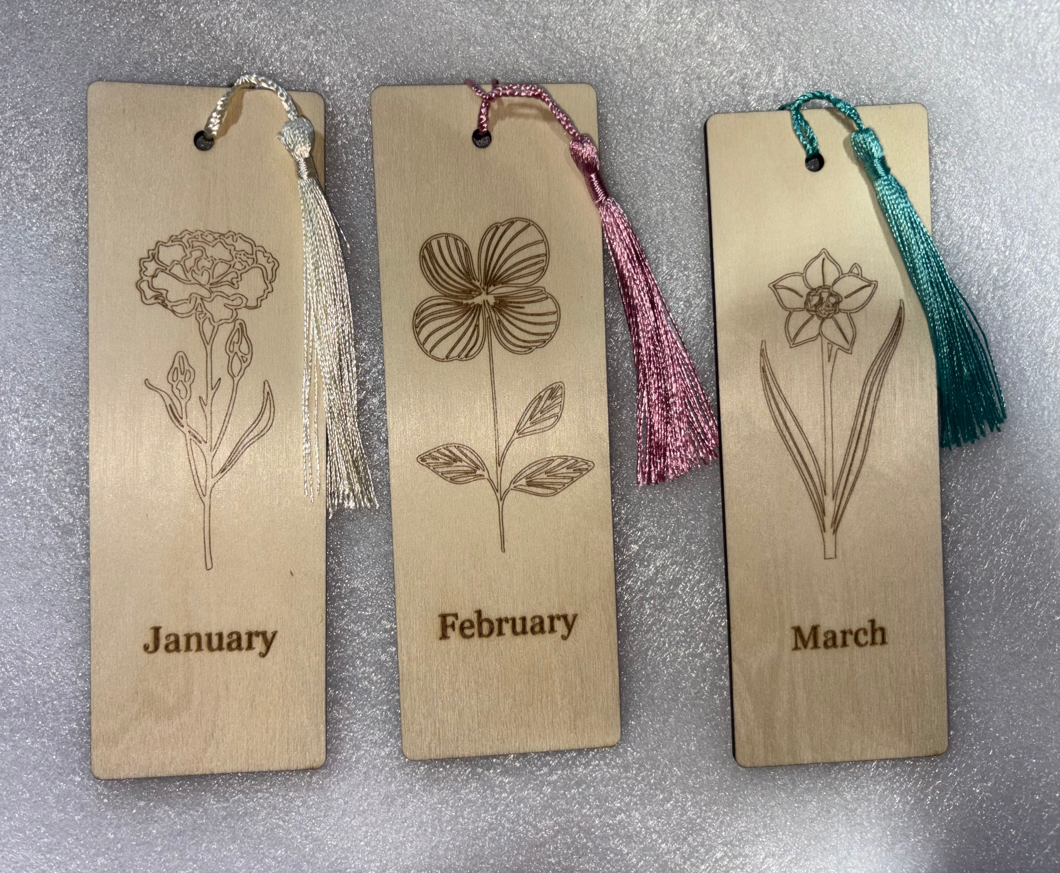 Birth Flower Keepsake Bookmark