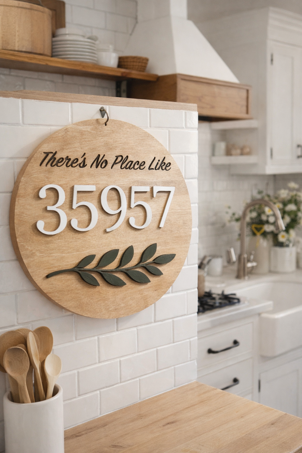 There’s No Place Like Home Sign | Personalized ZIP Code Sign