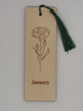 January Birth Flower Bookmark
