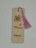 February Birth Flower Bookmark
