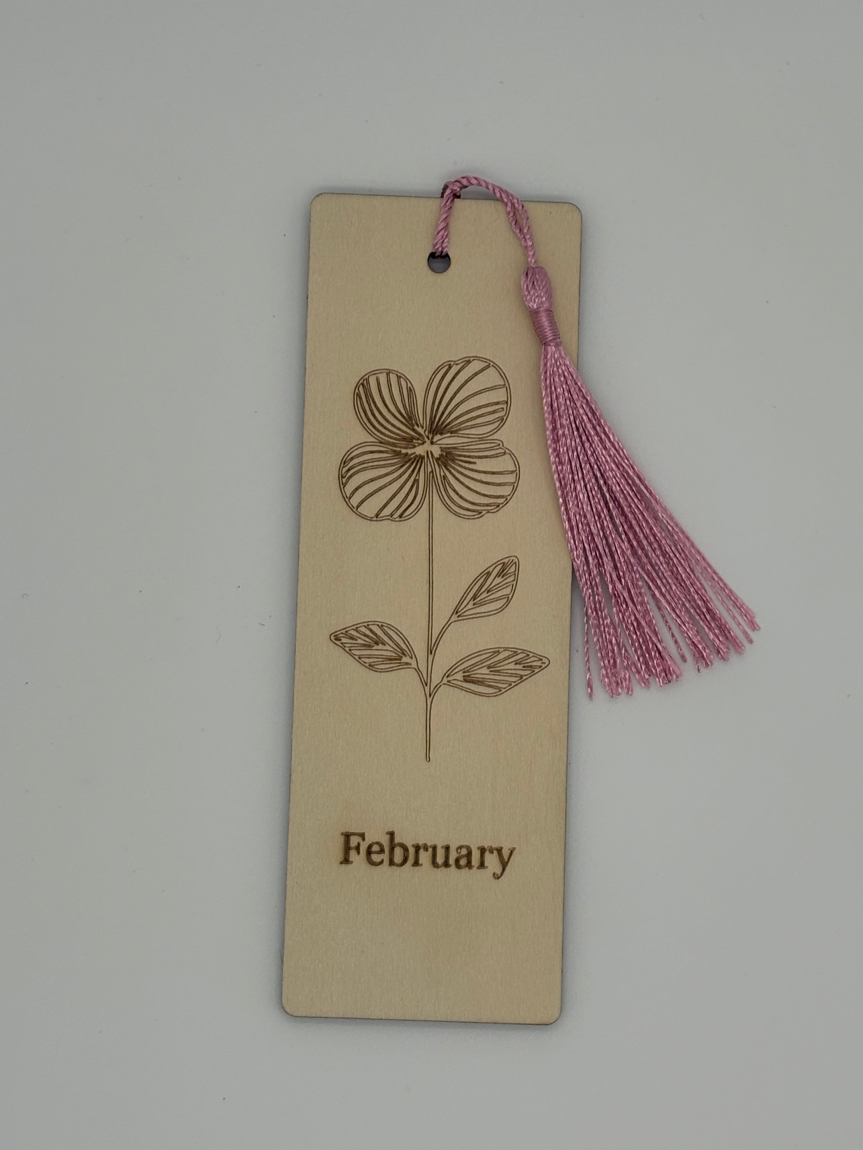 February Birth Flower Bookmark