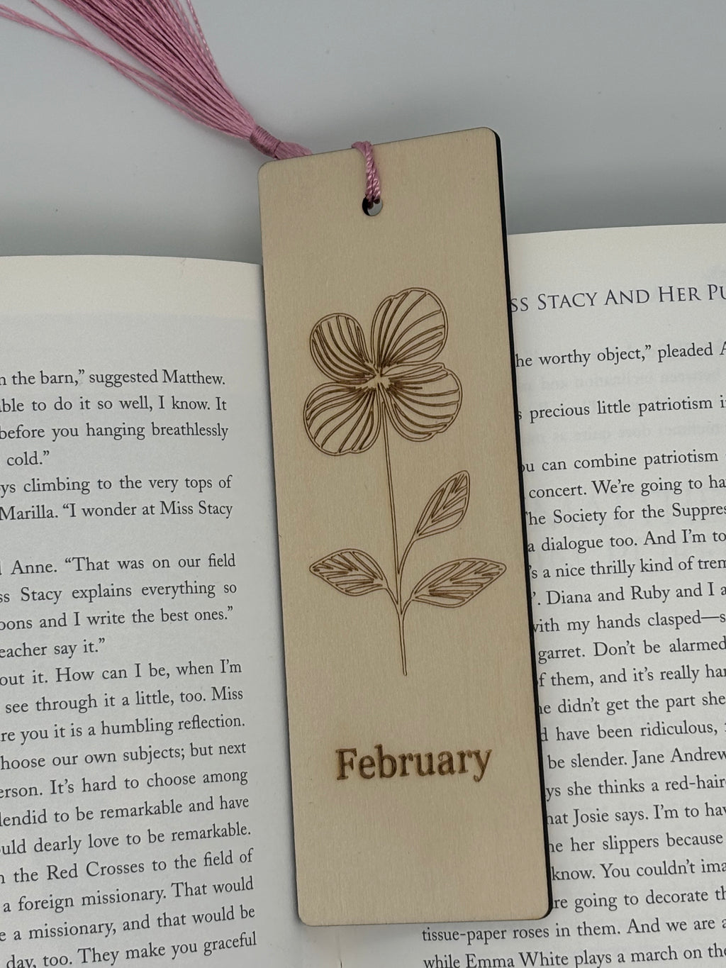 February Birth Flower Bookmark