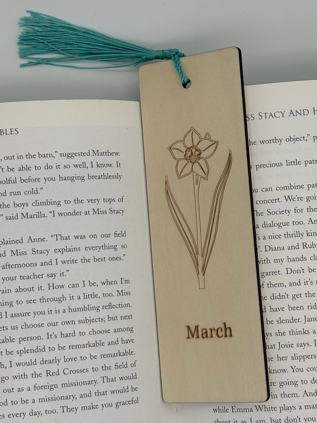 March Birth Flower Bookmark