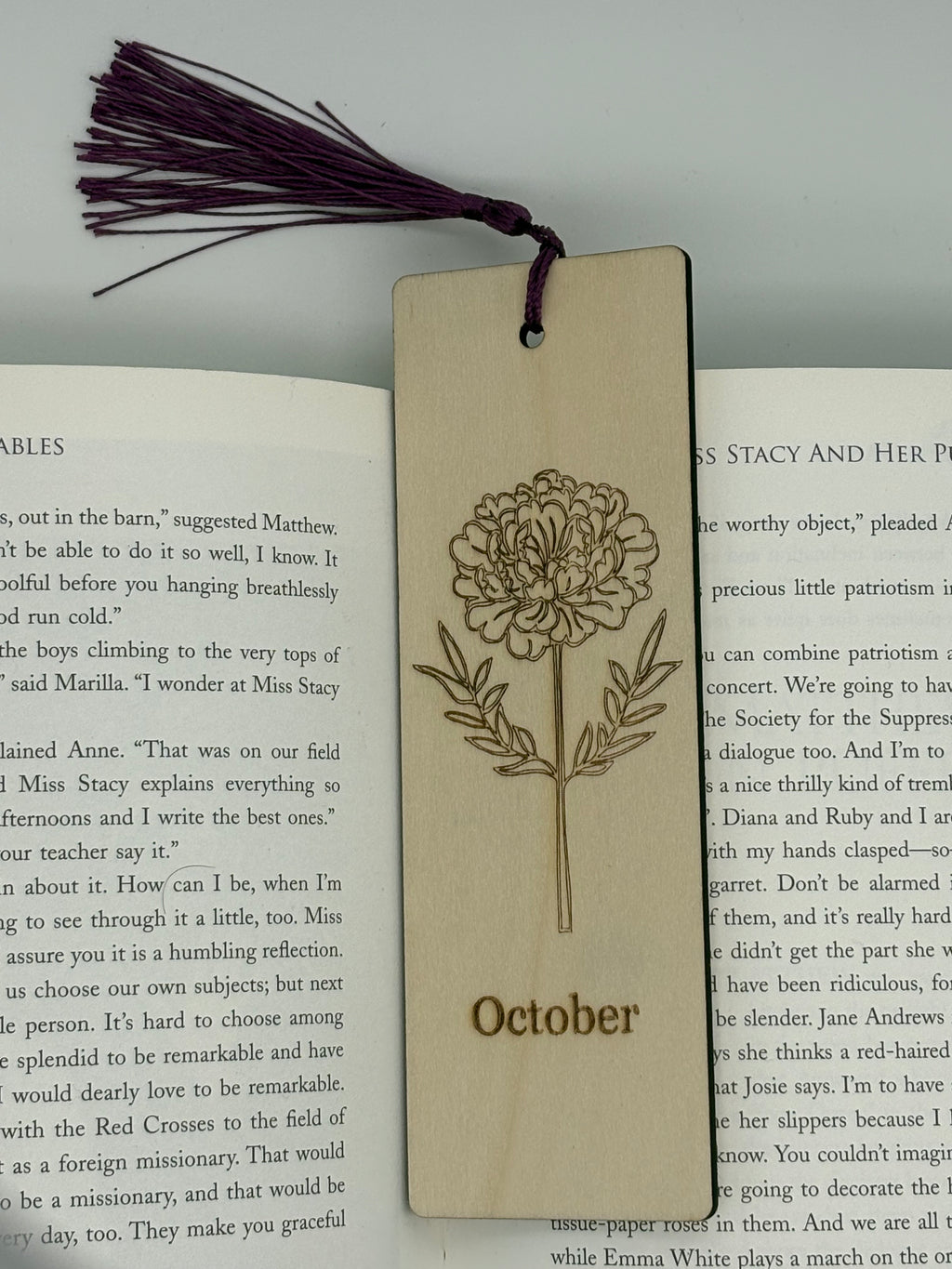 October Birth Flower Bookmark