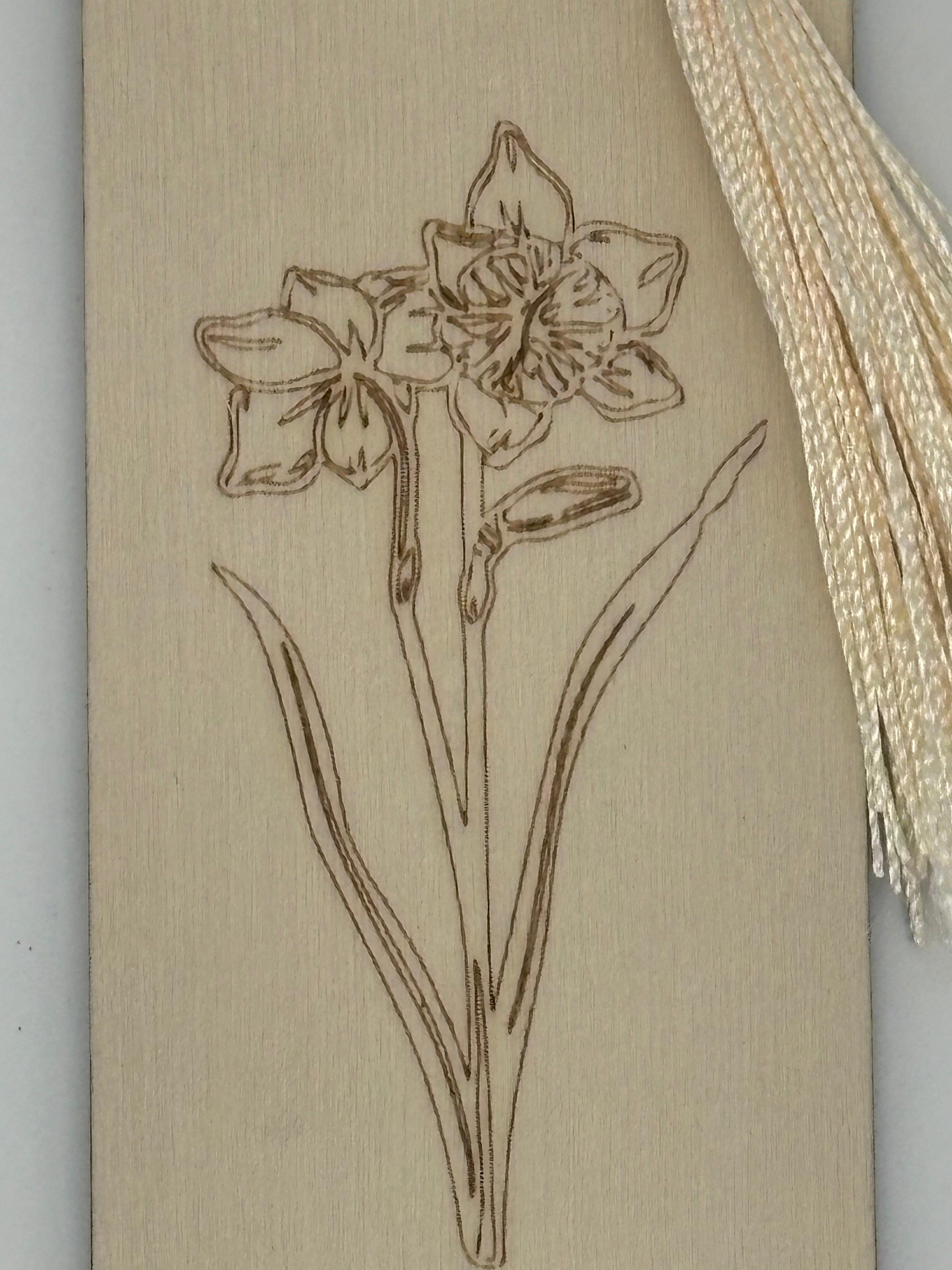 December Birth Flower Bookmark