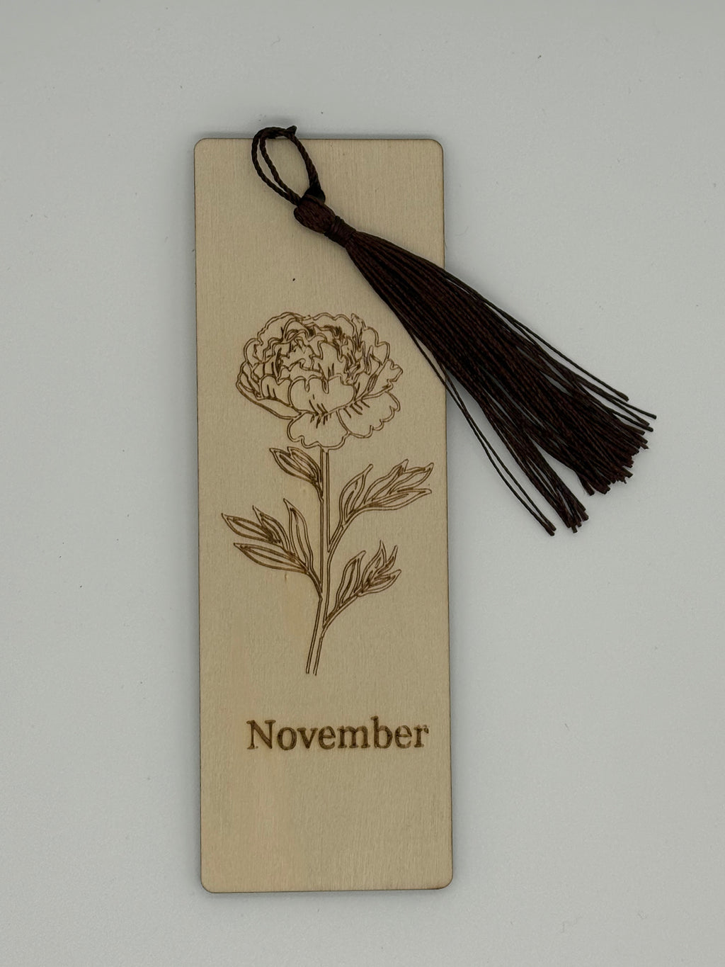 November Birth Flower Bookmark