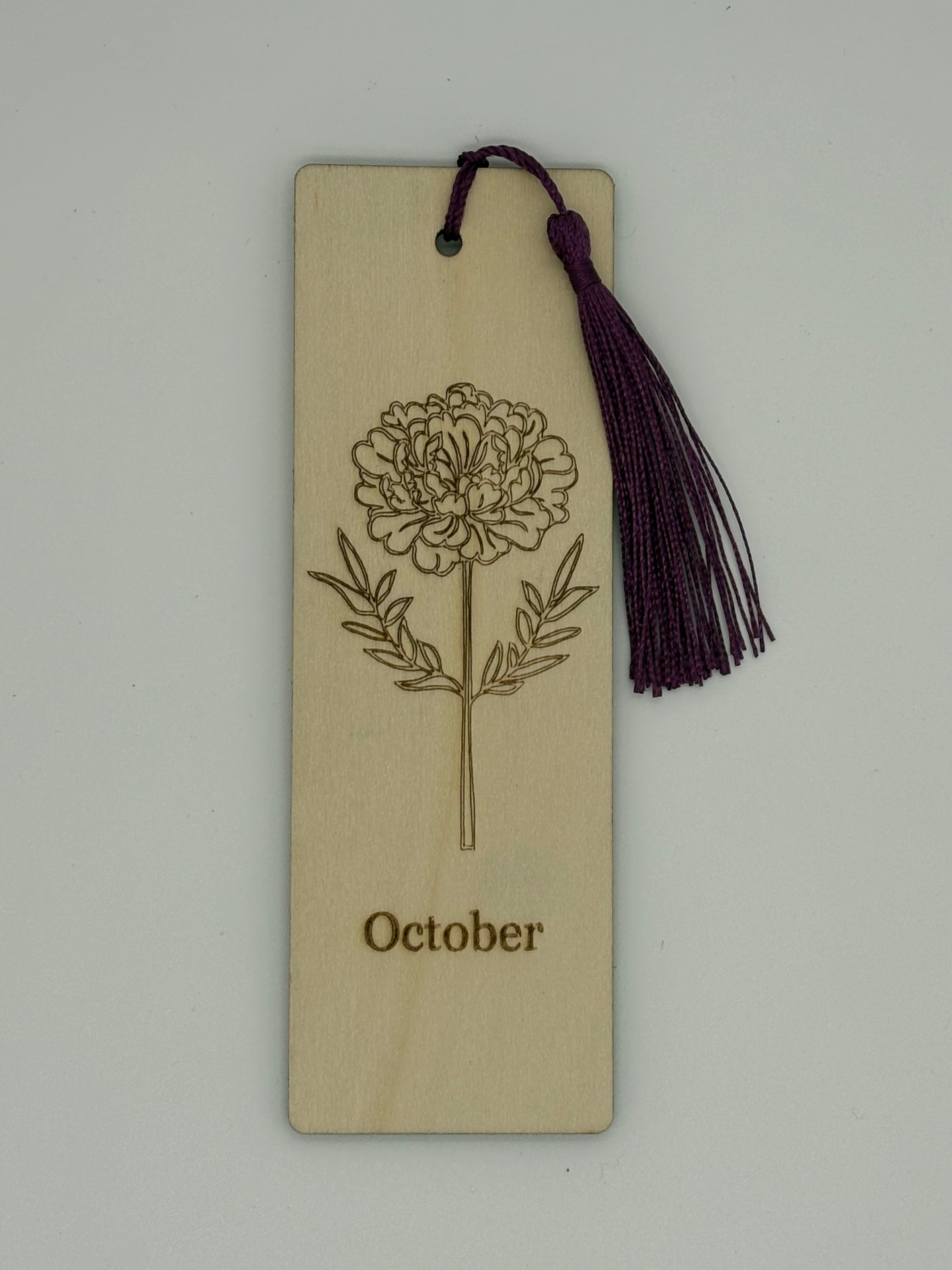 October Birth Flower Bookmark