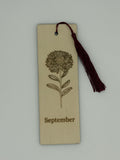 September Birth Flower Bookmark
