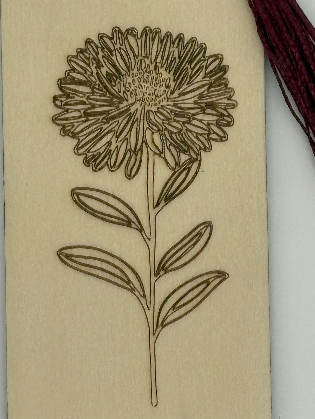 September Birth Flower Bookmark