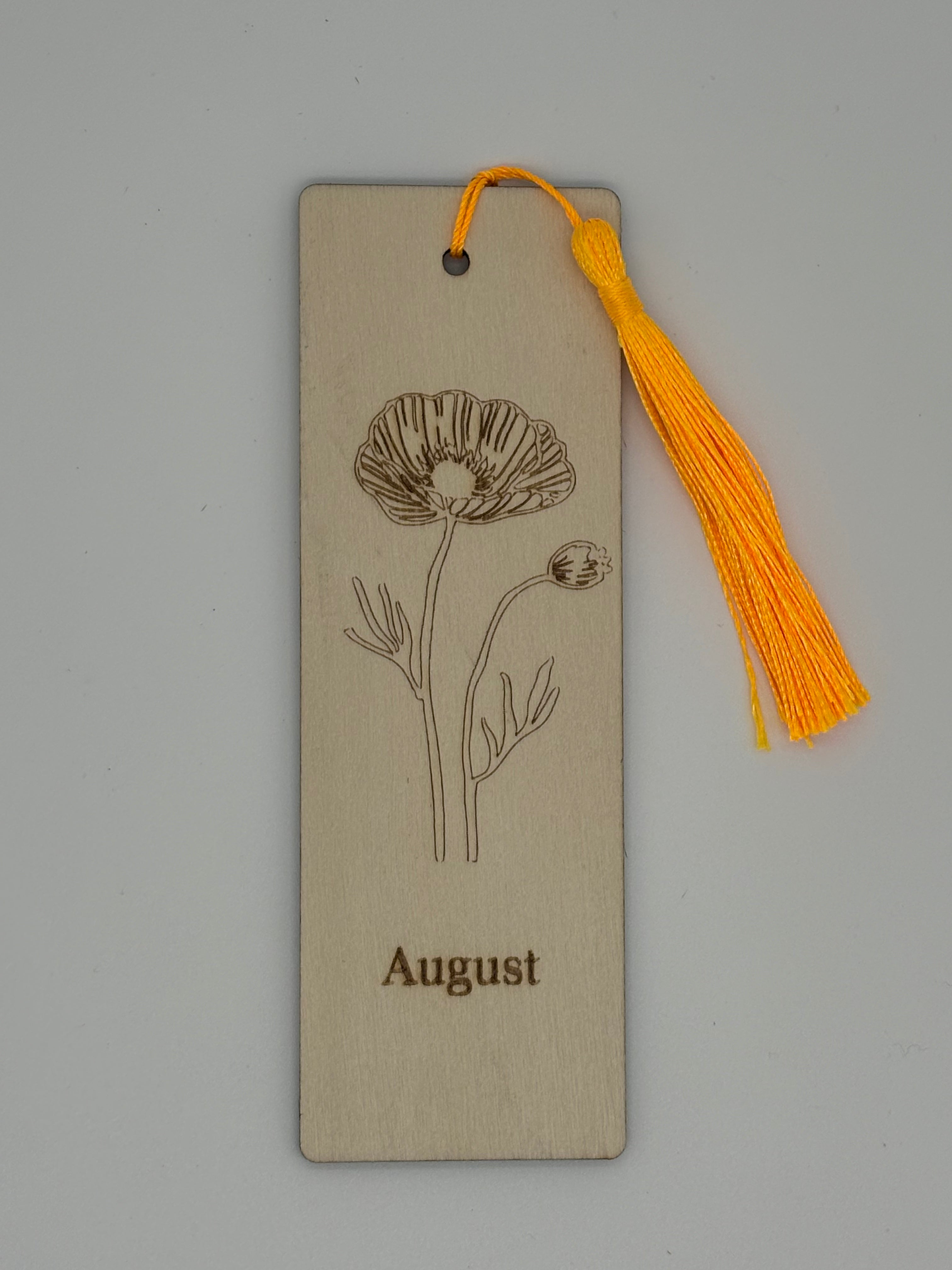 August Birth Flower Bookmark