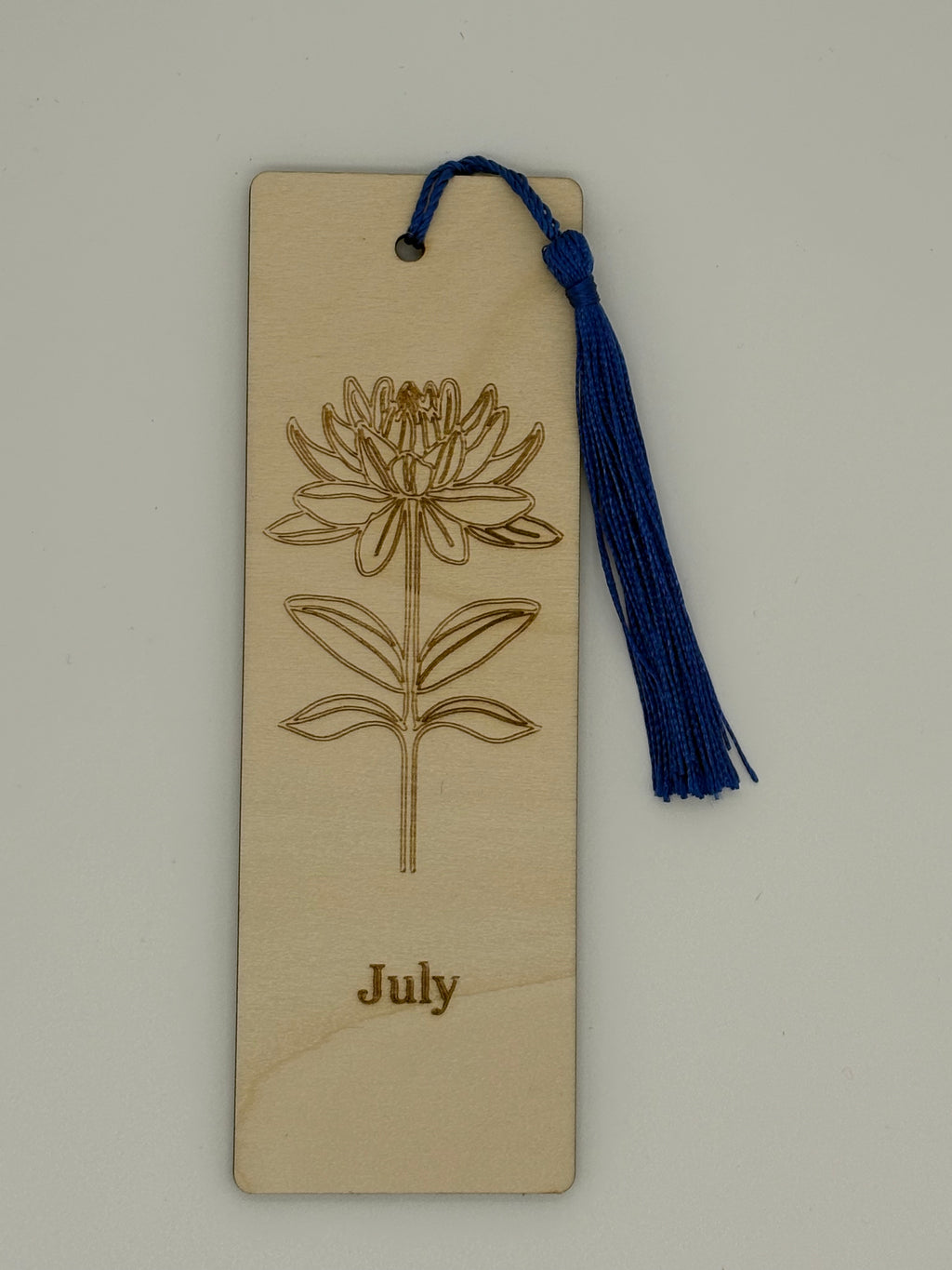 July Birth Flower Bookmark
