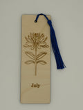 July Birth Flower Bookmark
