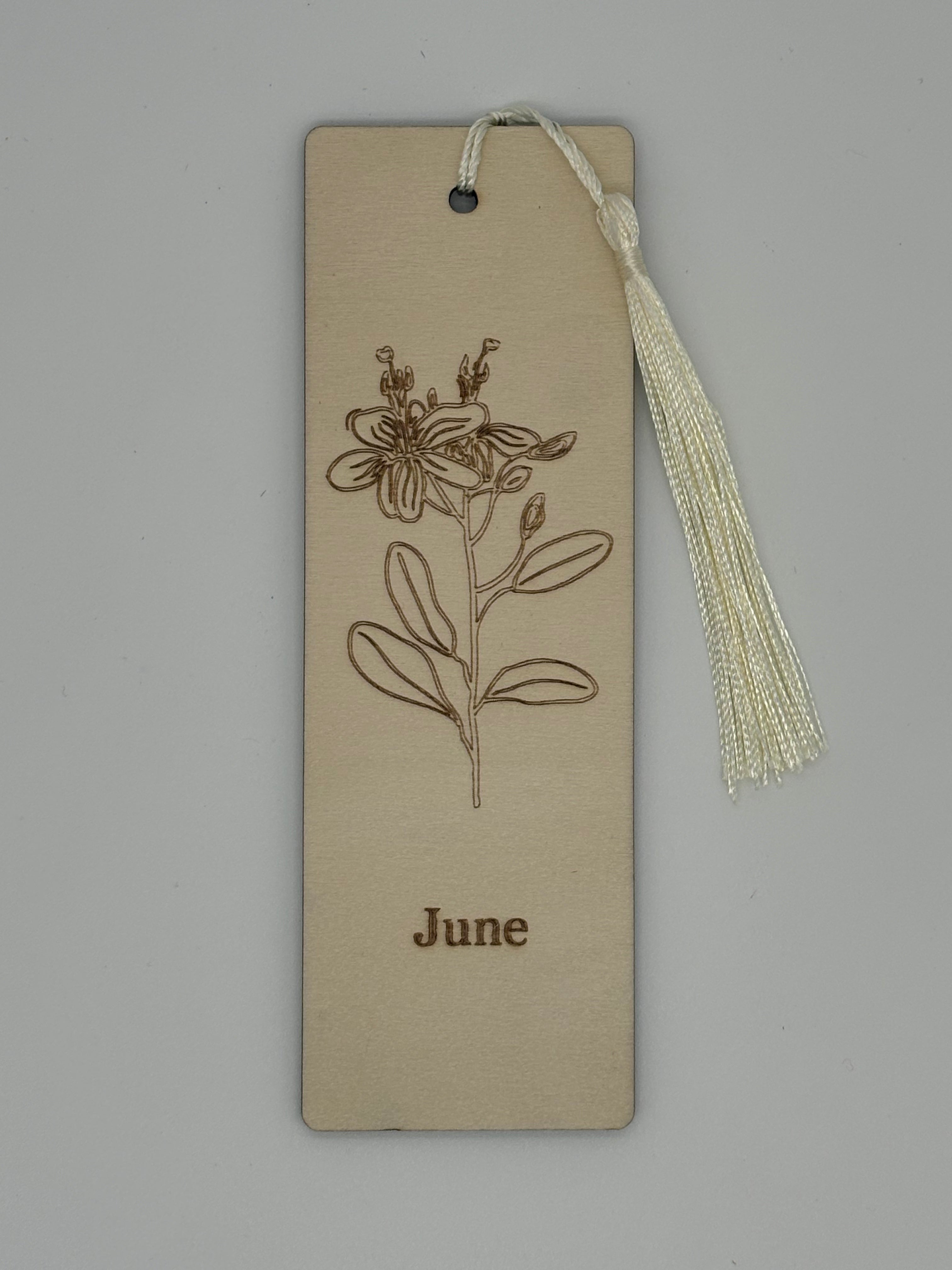 June Birth Flower Bookmark