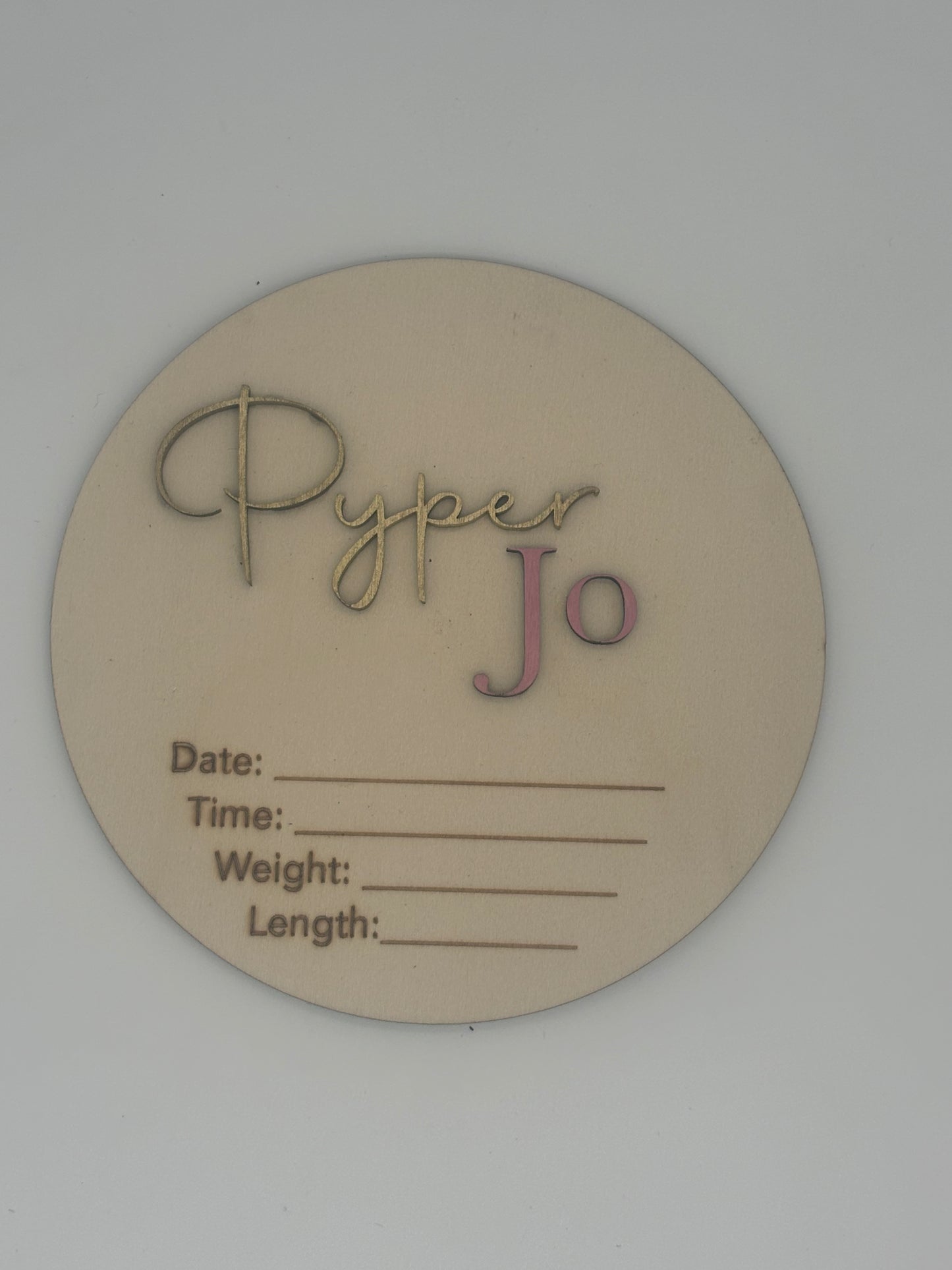 Baby Stats Plaque | Birth Announcement Sign
