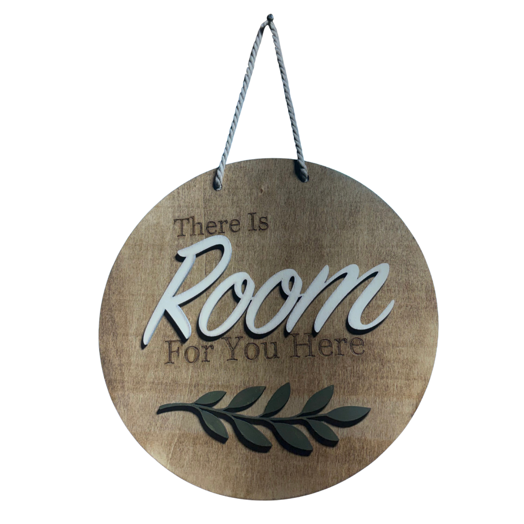 There Is Room for You Here – 12” Nordic-Inspired Wooden Sign